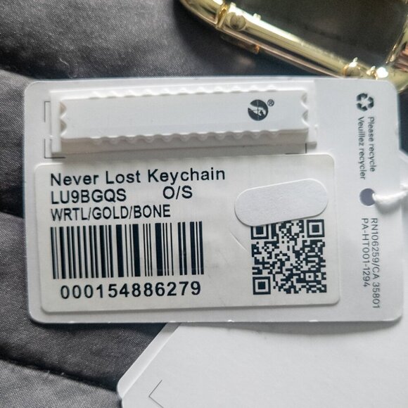 NWT Never Lost Keychain - Warp Teal/Gold/Bone - Picture 4 of 4
